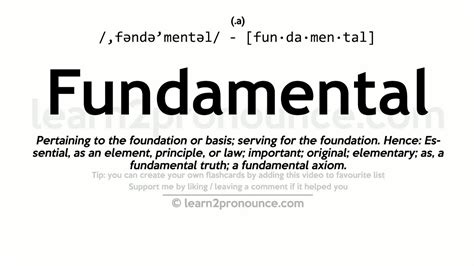 fundamental meaning